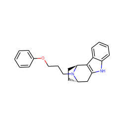 c1ccc(OCCCN2[C@H]3CC[C@H]2c2c([nH]c4ccccc24)C3)cc1 ZINC000253636340