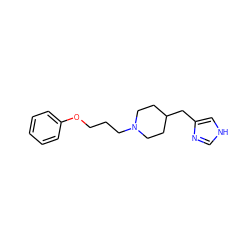 c1ccc(OCCCN2CCC(Cc3c[nH]cn3)CC2)cc1 ZINC000004821580