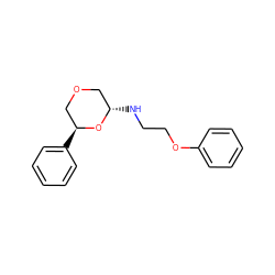 c1ccc(OCCN[C@H]2COC[C@H](c3ccccc3)O2)cc1 ZINC000103218950