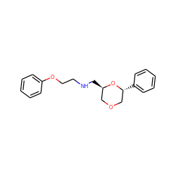 c1ccc(OCCNC[C@@H]2COC[C@@H](c3ccccc3)O2)cc1 ZINC000040950884