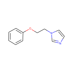 c1ccc(OCCn2ccnc2)cc1 ZINC000026473891