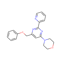 c1ccc(OCc2cc(N3CCOCC3)nc(-c3ccccn3)n2)cc1 ZINC000115714414