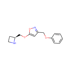 c1ccc(OCc2cc(OC[C@@H]3CCN3)on2)cc1 ZINC000095553635