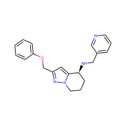 c1ccc(OCc2cc3n(n2)CCC[C@@H]3NCc2cccnc2)cc1 ZINC000299839719