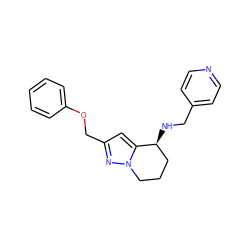 c1ccc(OCc2cc3n(n2)CCC[C@@H]3NCc2ccncc2)cc1 ZINC000299840670