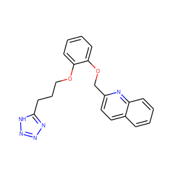 c1ccc(OCc2ccc3ccccc3n2)c(OCCCc2nnn[nH]2)c1 ZINC000028221020