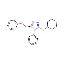 c1ccc(OCc2nnc(OC3CCCCC3)n2-c2ccccc2)cc1 ZINC000095597221