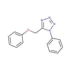 c1ccc(OCc2nnnn2-c2ccccc2)cc1 ZINC000004387186