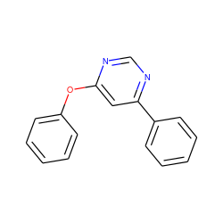 c1ccc(Oc2cc(-c3ccccc3)ncn2)cc1 ZINC000000343621