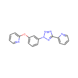 c1ccc(Oc2cccc(-n3nnc(-c4ccccn4)n3)c2)nc1 ZINC000028456548