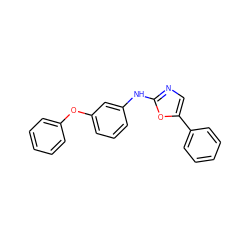 c1ccc(Oc2cccc(Nc3ncc(-c4ccccc4)o3)c2)cc1 ZINC000013611259