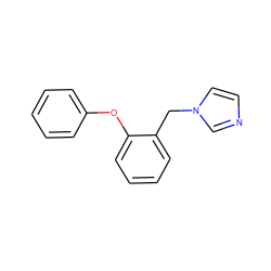 c1ccc(Oc2ccccc2Cn2ccnc2)cc1 ZINC000049035398