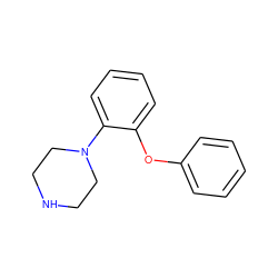 c1ccc(Oc2ccccc2N2CCNCC2)cc1 ZINC000037635596