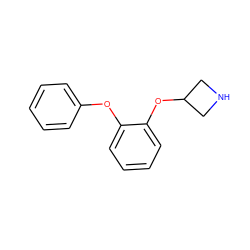 c1ccc(Oc2ccccc2OC2CNC2)cc1 ZINC000066112435