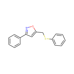 c1ccc(SCc2cc(-c3ccccc3)no2)cc1 ZINC000001392407