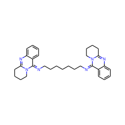 c1ccc2/c(=N/CCCCCCC/N=c3\c4ccccc4nc4n3CCCC4)n3c(nc2c1)CCCC3 ZINC000101097770