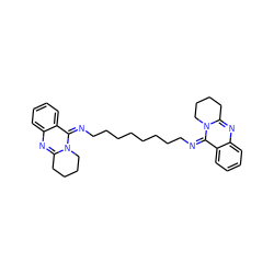 c1ccc2/c(=N/CCCCCCCC/N=c3/c4ccccc4nc4n3CCCC4)n3c(nc2c1)CCCC3 ZINC000101059469