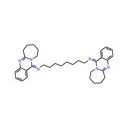 c1ccc2/c(=N/CCCCCCCC/N=c3/c4ccccc4nc4n3CCCCC4)n3c(nc2c1)CCCCC3 ZINC000101045614