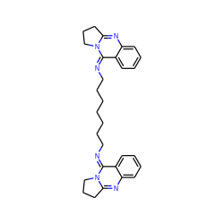 c1ccc2/c(=N\CCCCCCC/N=c3\c4ccccc4nc4n3CCC4)n3c(nc2c1)CCC3 ZINC000035033568