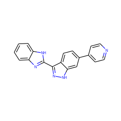 c1ccc2[nH]c(-c3n[nH]c4cc(-c5ccncc5)ccc34)nc2c1 ZINC000167124245