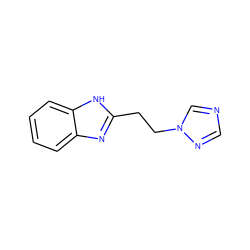 c1ccc2[nH]c(CCn3cncn3)nc2c1 ZINC000004320270