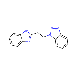 c1ccc2[nH]c(CCn3nnc4ccccc43)nc2c1 ZINC000103297727