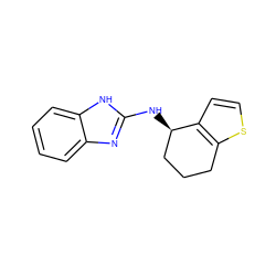 c1ccc2[nH]c(N[C@@H]3CCCc4sccc43)nc2c1 ZINC000045497752