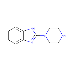 c1ccc2[nH]c(N3CCNCC3)nc2c1 ZINC000011735100