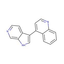 c1ccc2c(-c3c[nH]c4cnccc34)ccnc2c1 ZINC001245394660