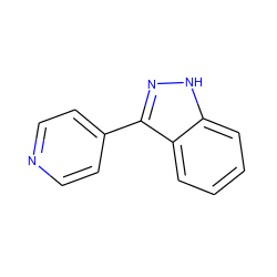 c1ccc2c(-c3ccncc3)n[nH]c2c1 ZINC000039132370