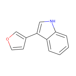 c1ccc2c(-c3ccoc3)c[nH]c2c1 ZINC000036338557