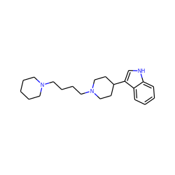 c1ccc2c(C3CCN(CCCCN4CCCCC4)CC3)c[nH]c2c1 ZINC000033964495