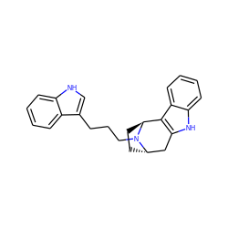 c1ccc2c(CCCN3[C@H]4CC[C@H]3c3c([nH]c5ccccc35)C4)c[nH]c2c1 ZINC000253633507