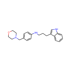 c1ccc2c(CCCNc3ccc(CN4CCOCC4)cc3)c[nH]c2c1 ZINC000096914950