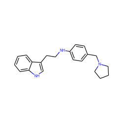 c1ccc2c(CCNc3ccc(CN4CCCC4)cc3)c[nH]c2c1 ZINC000096914947