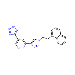 c1ccc2c(CCn3cnc(-c4cc(-c5nn[nH]n5)ccn4)c3)cccc2c1 ZINC000225949604