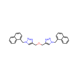 c1ccc2c(Cn3cc(COCc4cn(Cc5cccc6ccccc56)nn4)nn3)cccc2c1 ZINC000096917368