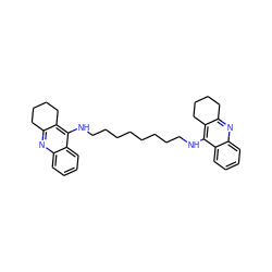 c1ccc2c(NCCCCCCCCNc3c4c(nc5ccccc35)CCCC4)c3c(nc2c1)CCCC3 ZINC000013473789