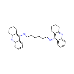 c1ccc2c(NCCCCCCNc3c4c(nc5ccccc35)CCCC4)c3c(nc2c1)CCCC3 ZINC000003641317