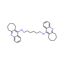 c1ccc2c(NCCCCCCNc3c4c(nc5ccccc35)CCCCC4)c3c(nc2c1)CCCCC3 ZINC000013473795