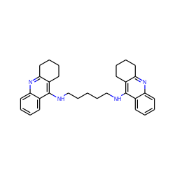 c1ccc2c(NCCCCCNc3c4c(nc5ccccc35)CCCC4)c3c(nc2c1)CCCC3 ZINC000013612191