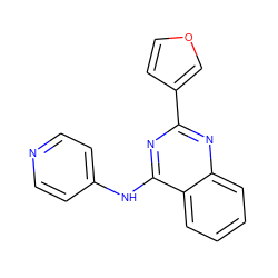 c1ccc2c(Nc3ccncc3)nc(-c3ccoc3)nc2c1 ZINC000004258511