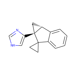 c1ccc2c(c1)[C@H]1C[C@@]1(c1c[nH]cn1)C21CC1 ZINC000033961969