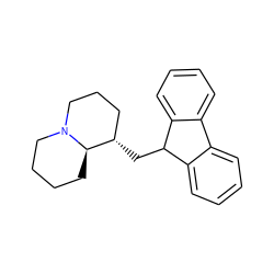 c1ccc2c(c1)-c1ccccc1C2C[C@H]1CCCN2CCCC[C@H]12 ZINC000071295804