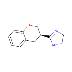 c1ccc2c(c1)C[C@H](C1=NCCN1)CO2 ZINC000013806003