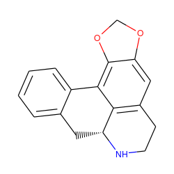 c1ccc2c(c1)C[C@H]1NCCc3cc4c(c-2c31)OCO4 ZINC000000898396