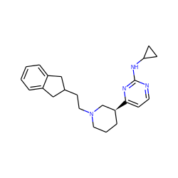 c1ccc2c(c1)CC(CCN1CCC[C@H](c3ccnc(NC4CC4)n3)C1)C2 ZINC000040898211