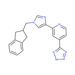 c1ccc2c(c1)CC(Cn1cnc(-c3cc(-c4nn[nH]n4)ccn3)c1)C2 ZINC000225941509