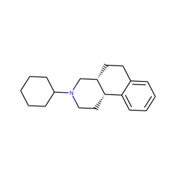 c1ccc2c(c1)CC[C@H]1CN(C3CCCCC3)CC[C@@H]21 ZINC000026171195