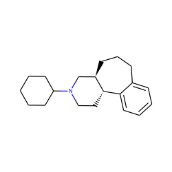 c1ccc2c(c1)CCC[C@@H]1CN(C3CCCCC3)CC[C@@H]21 ZINC000001493433